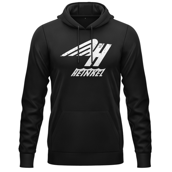 Heinkel Logo Hoodie (C) Hoodie RC-WEAR Black-White XS