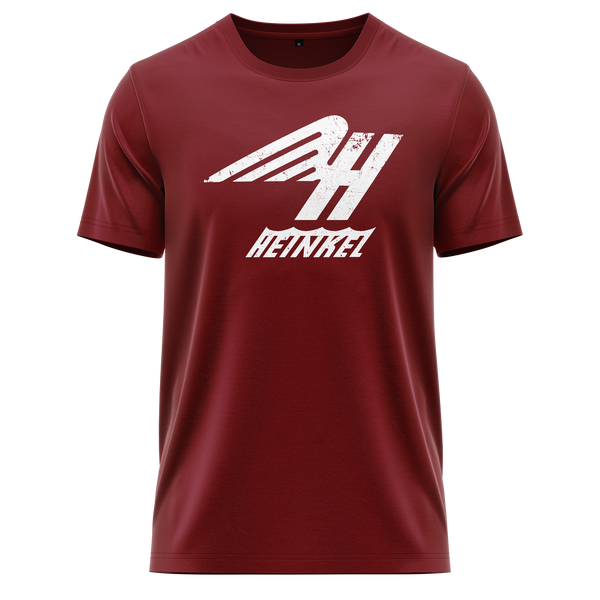 Heinkel Logo Shirt (C) Shirt RC-WEAR Burgundy-White XS