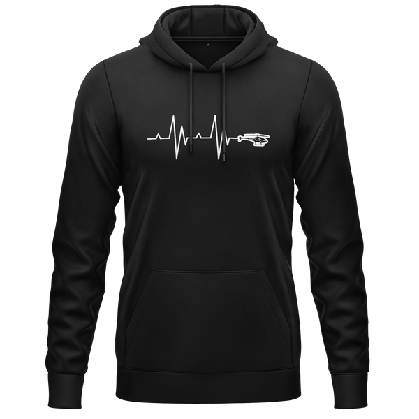 3D Heli Heartbeat Hoodie