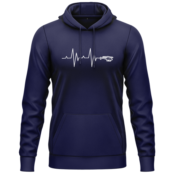 3D Heli Heartbeat Hoodie