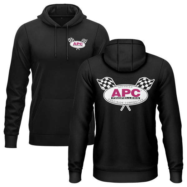 APC Propellers Hoodie (B) Hoodie RC-WEAR Black-White XS