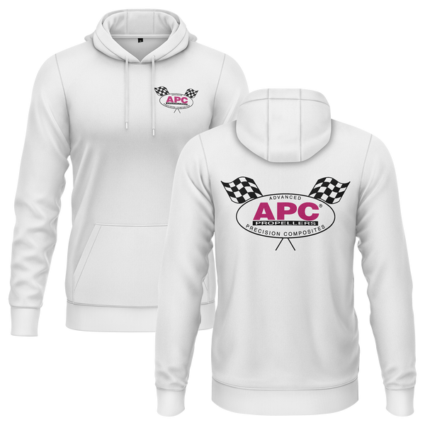 APC Propellers Hoodie (B) Hoodie RC-WEAR White-Black XS