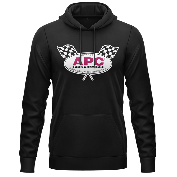 APC Propellers Hoodie (C) Hoodie RC-WEAR Black-White XS