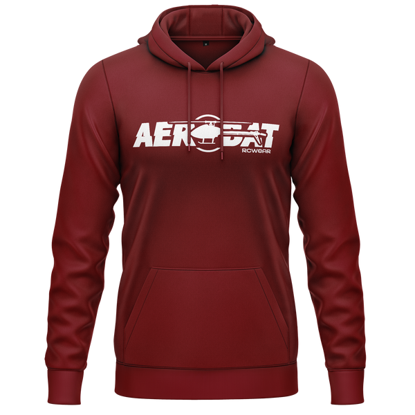 Heli Aerobat Hoodie Hoodie RC-WEAR Burgundy-White XS