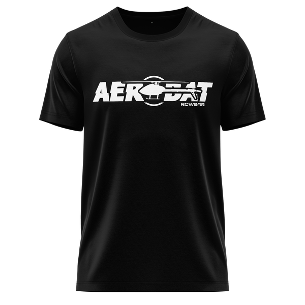 Heli Aerobat Shirt Shirt RC-WEAR Black-White XS
