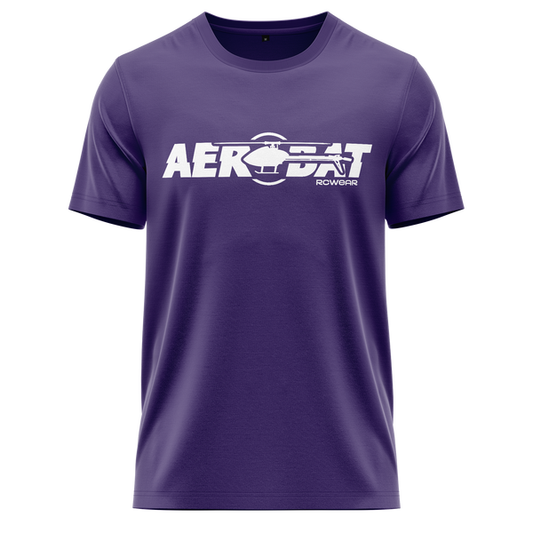 Heli Aerobat Shirt Shirt RC-WEAR Violet-White XS