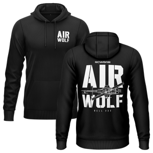 Airwolf Bell 222 Hoodie (B) Hoodie RC-WEAR Black-White XS