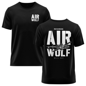 Airwolf Bell 222 Shirt (B) Shirt RC-WEAR Black-White XS