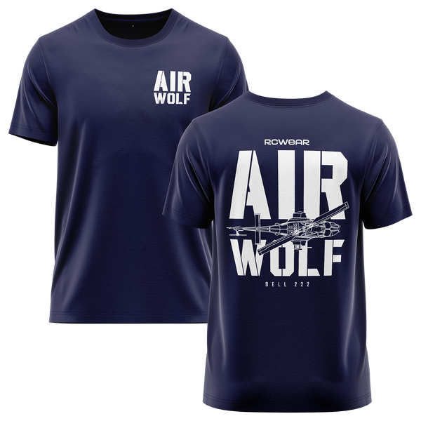 Airwolf Bell 222 Shirt (B) Shirt RC-WEAR Navy-White XS