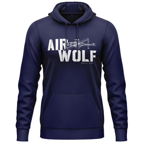Airwolf Bell 222 Hoodie (C) Hoodie RC-WEAR Navy-White XS