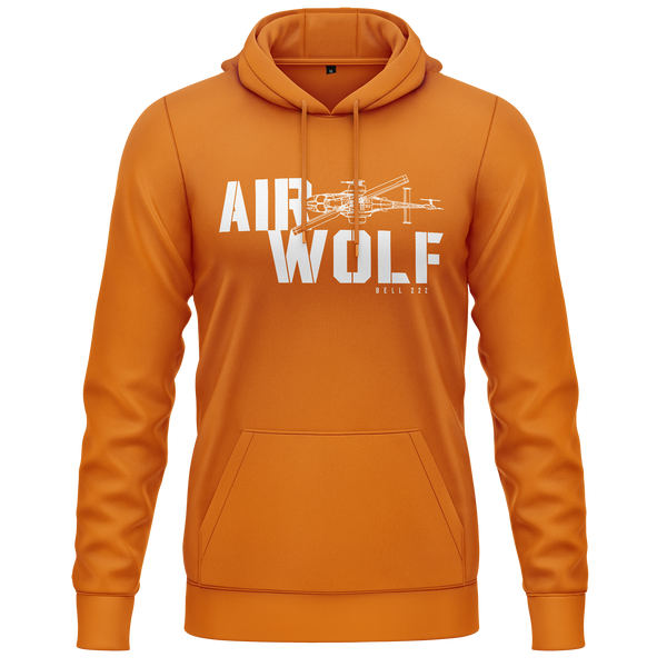 Airwolf Bell 222 Hoodie (C) Hoodie RC-WEAR Orange-White XS