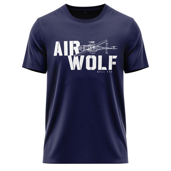 Airwolf Bell 222 Shirt (C) Shirt RC-WEAR Navy-White XS