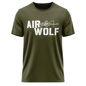 Airwolf Bell 222 Shirt (C) Shirt RC-WEAR Army-White XS