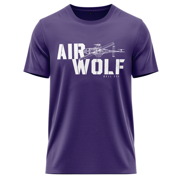 Airwolf Bell 222 Shirt (C) Shirt RC-WEAR Violet-White XS