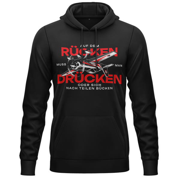 Auf dem Rücken drücken Hoodie