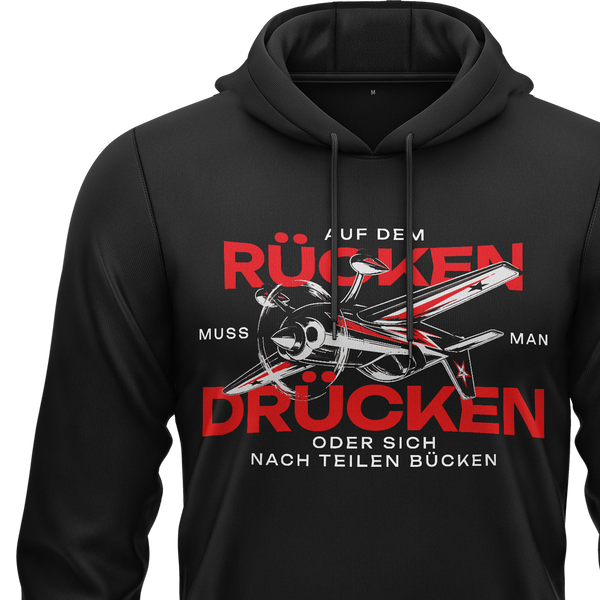 Auf dem Rücken drücken Hoodie