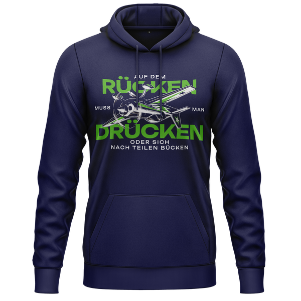 Auf dem Rücken drücken Hoodie