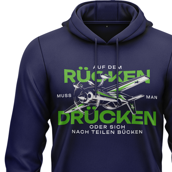Auf dem Rücken drücken Hoodie