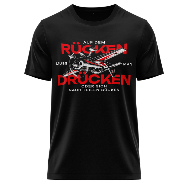 Auf dem Rücken drücken Shirt