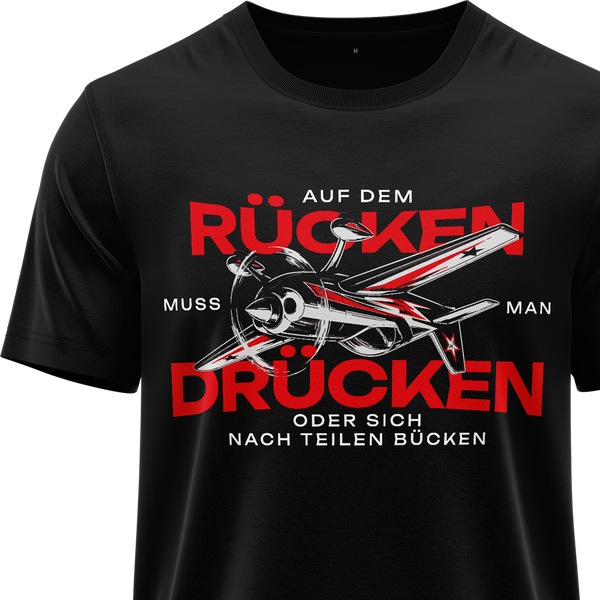 Auf dem Rücken drücken Shirt