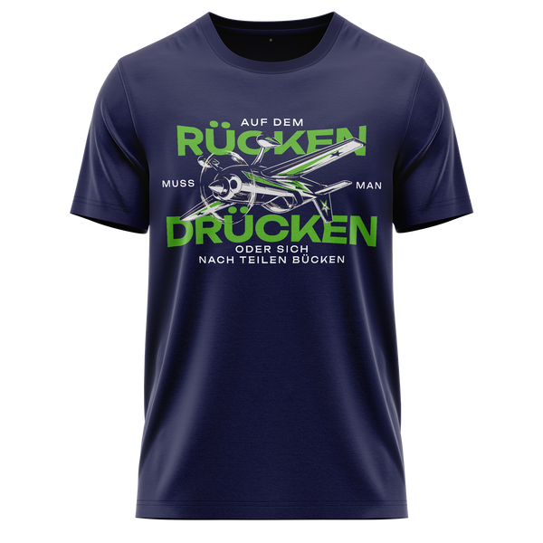 Auf dem Rücken drücken Shirt