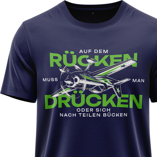 Auf dem Rücken drücken Shirt