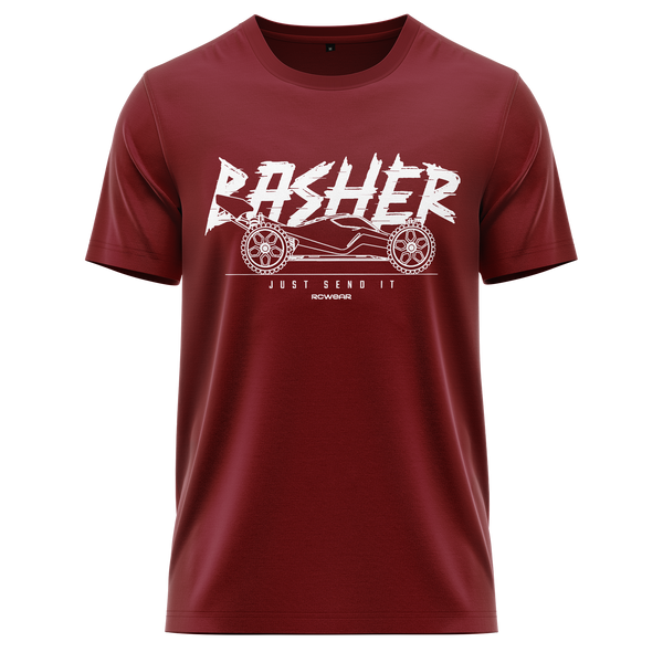 Basher Buggy Glitch BC Shirt Shirt RC-WEAR Burgundy-White XS
