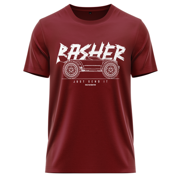 Basher Truck Glitch BC Shirt Shirt RC-WEAR Burgundy-White XS