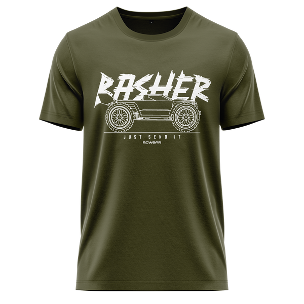 Basher Truck Glitch BC Shirt Shirt RC-WEAR Army-White XS
