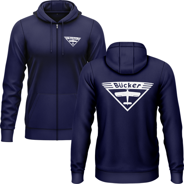 Bücker Logo Zip-Hoodie Zip Hoodie RC-WEAR Navy-White S