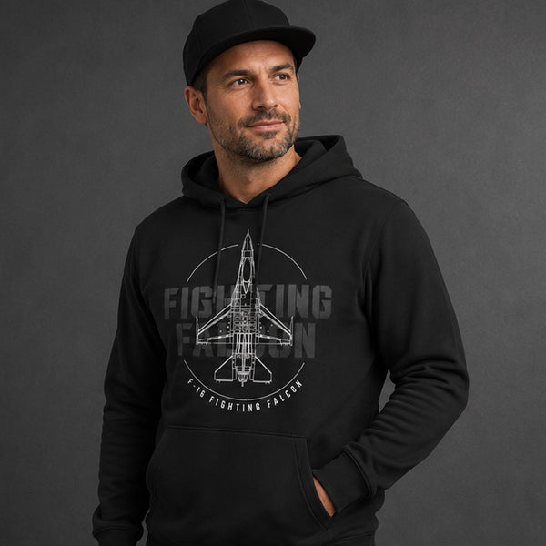 F-16 Fighting Falcon BC Hoodie (C-B) Hoodie RC-WEAR