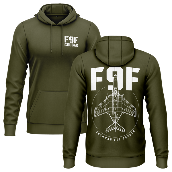 F9F Cougar BC Hoodie (B1) Hoodie RC-WEAR Army-White XS