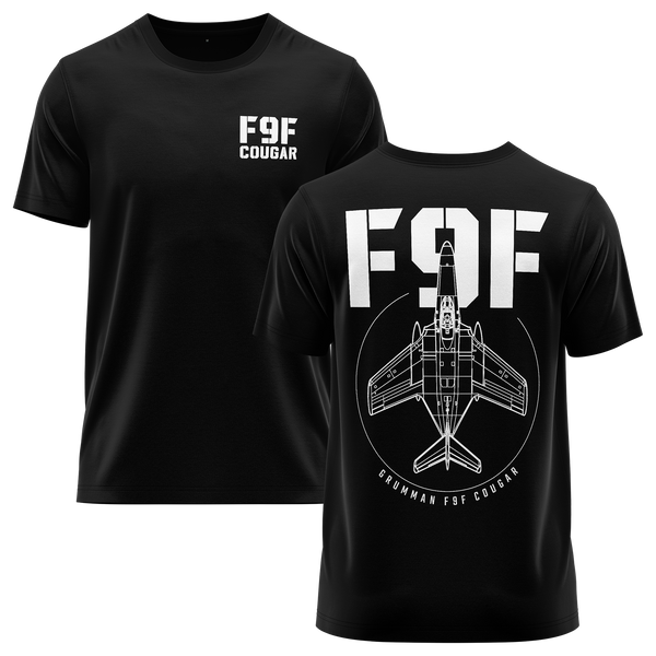 F9F Cougar BC Shirt (B1) Shirt RC-WEAR Black-White XS