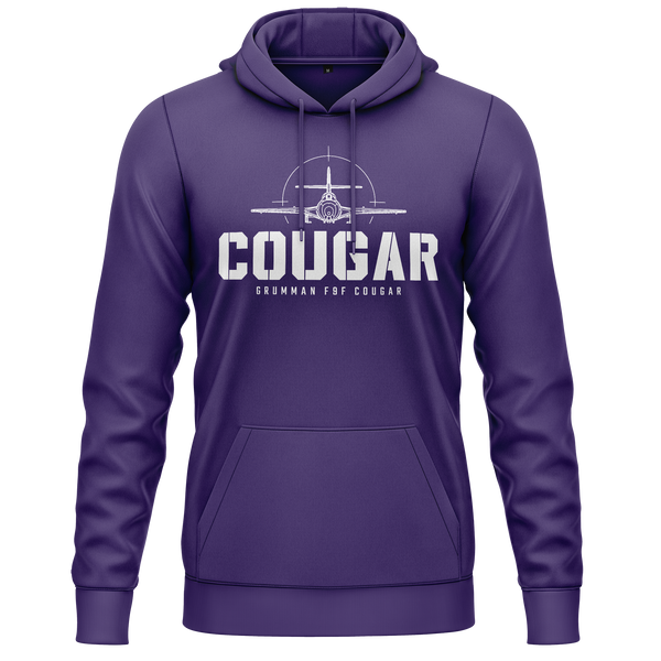 F9F Cougar BC Hoodie (C) Hoodie RC-WEAR Violet-White XS