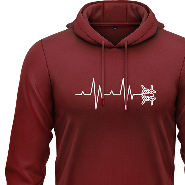 FPV Drone Heartbeat Hoodie