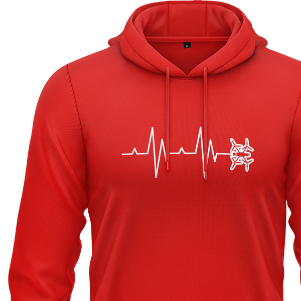 FPV Drone Heartbeat Hoodie