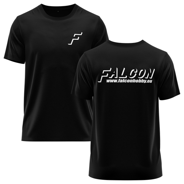 Falcon Hobby Shirt (B) Shirt RC-WEAR Black-White XS
