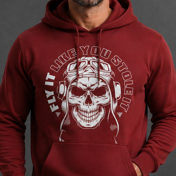 Fly it like Hoodie - Skull (Front)