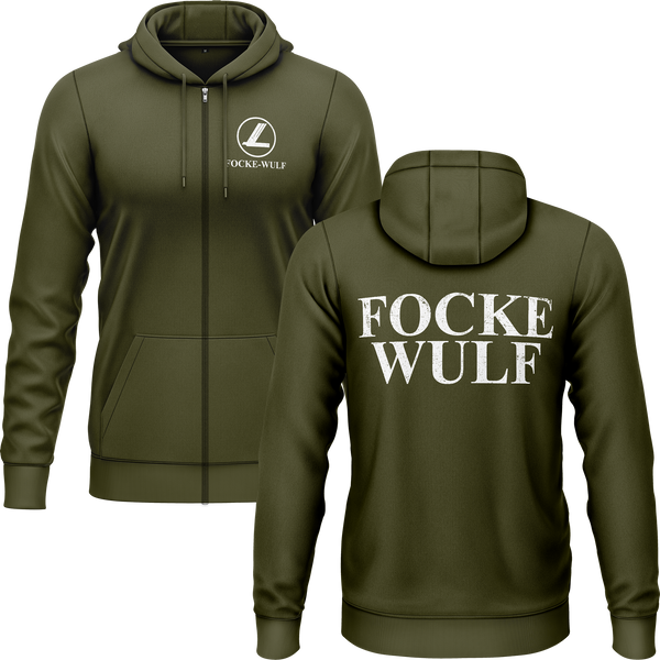 Focke Wulf Logo Zip-Hoodie (B) Zip Hoodie RC-WEAR Army-White S