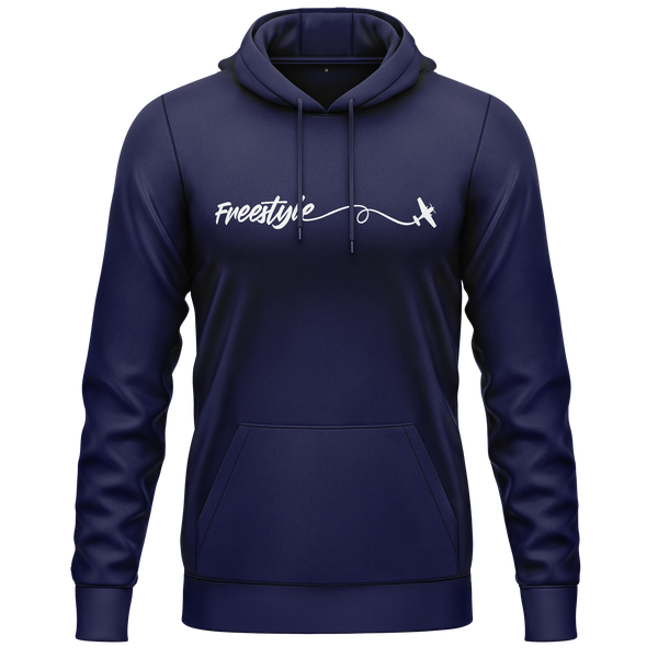 Freestyle 3D Plane Hoodie für Modellflieger – Navy
