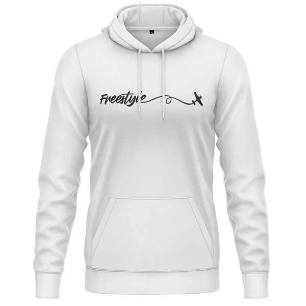 Freestyle 3D Plane Hoodie für RC-Piloten – Weiß
