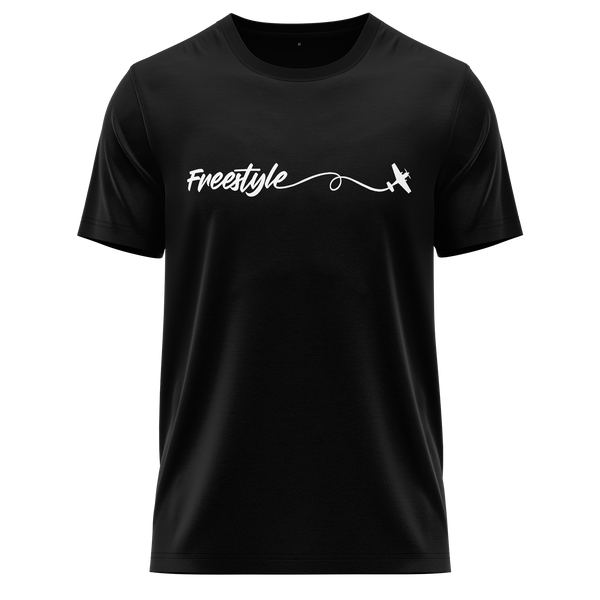 Freestyle 3D Plane Shirt für Kunstflug-Piloten – Schwarz