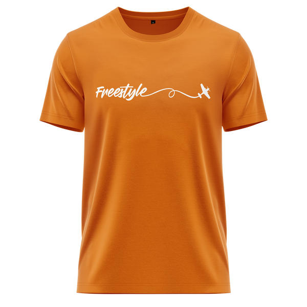 Freestyle 3D Plane Shirt für Kunstflug-Piloten – Orange