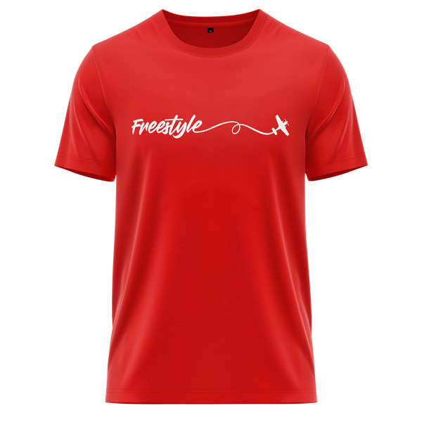 Freestyle 3D Plane Shirt für Kunstflug-Piloten – Rot