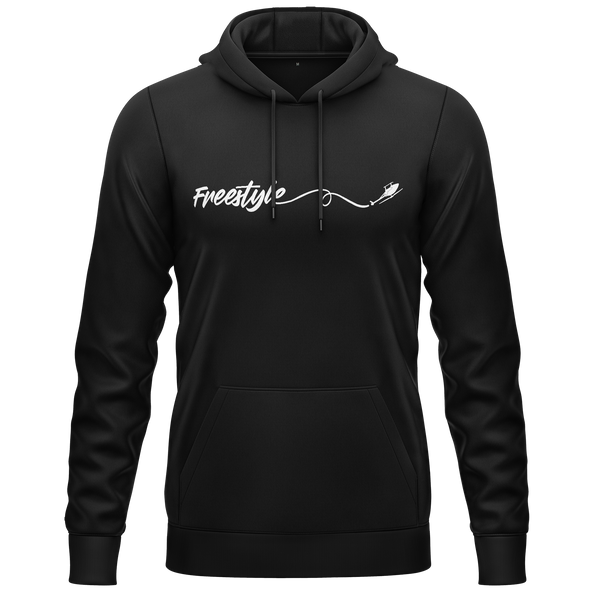 Freestyle 3D Helikopter Hoodie für Helipiloten – Schwarz