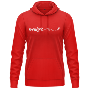 Freestyle 3D Helikopter Hoodie für Helipiloten – Rot