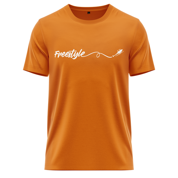 Freestyle 3D Helikopter Shirt für Helipiloten – Orange