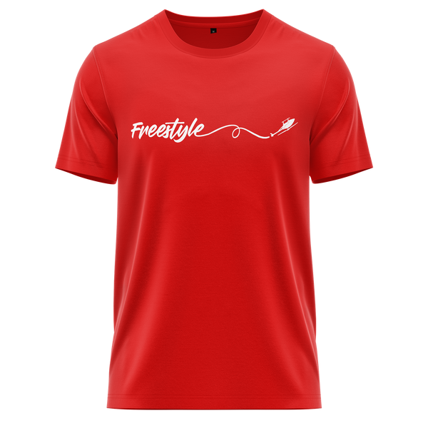 Freestyle 3D Helikopter Shirt für Helipiloten – Rot