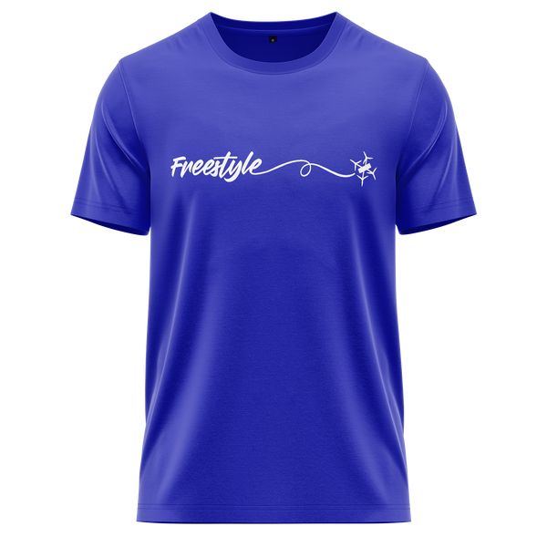 Freestyle FPV Racing Drone Shirt für Drohnen-Racer – Blau