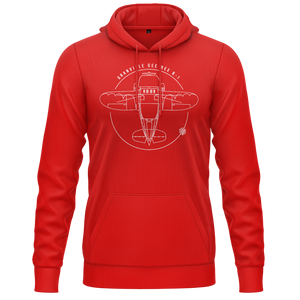 Gee Bee R1 BC Hoodie (C-B) Hoodie RC-WEAR Red-White XS